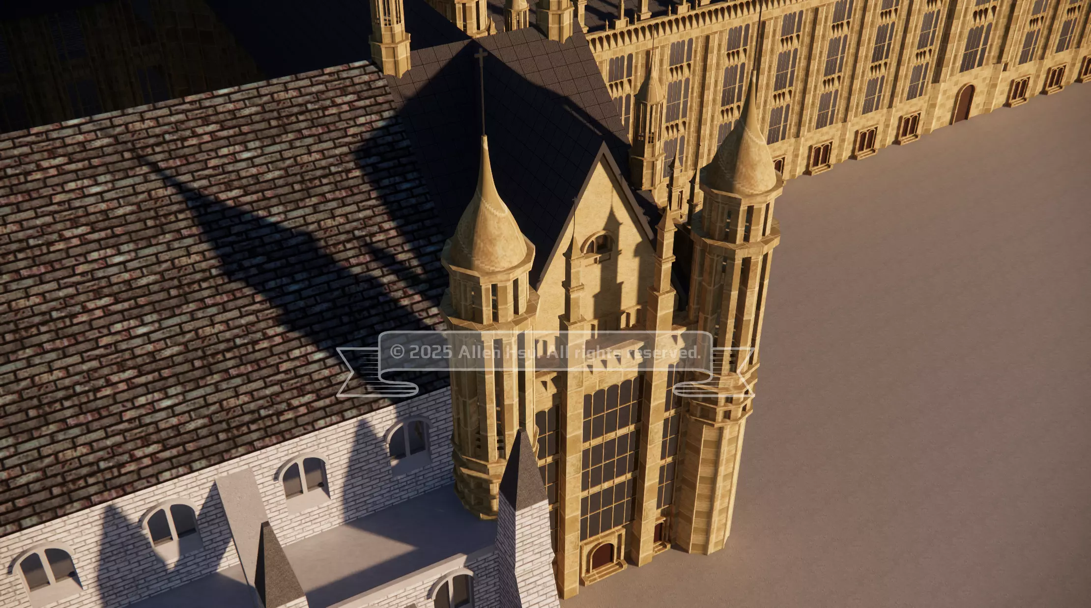 Palace of Westminster - does not include Big Ben 3D model_38
