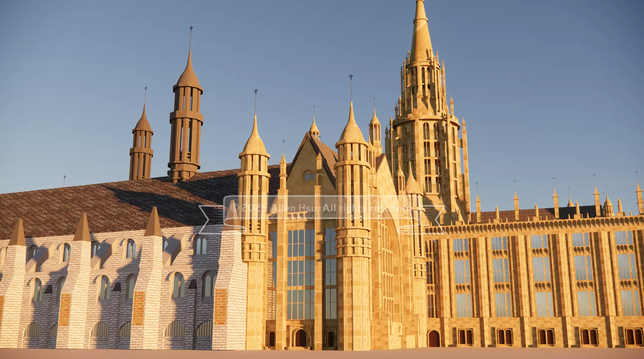 Palace of Westminster - does not include Big Ben 3D model_30