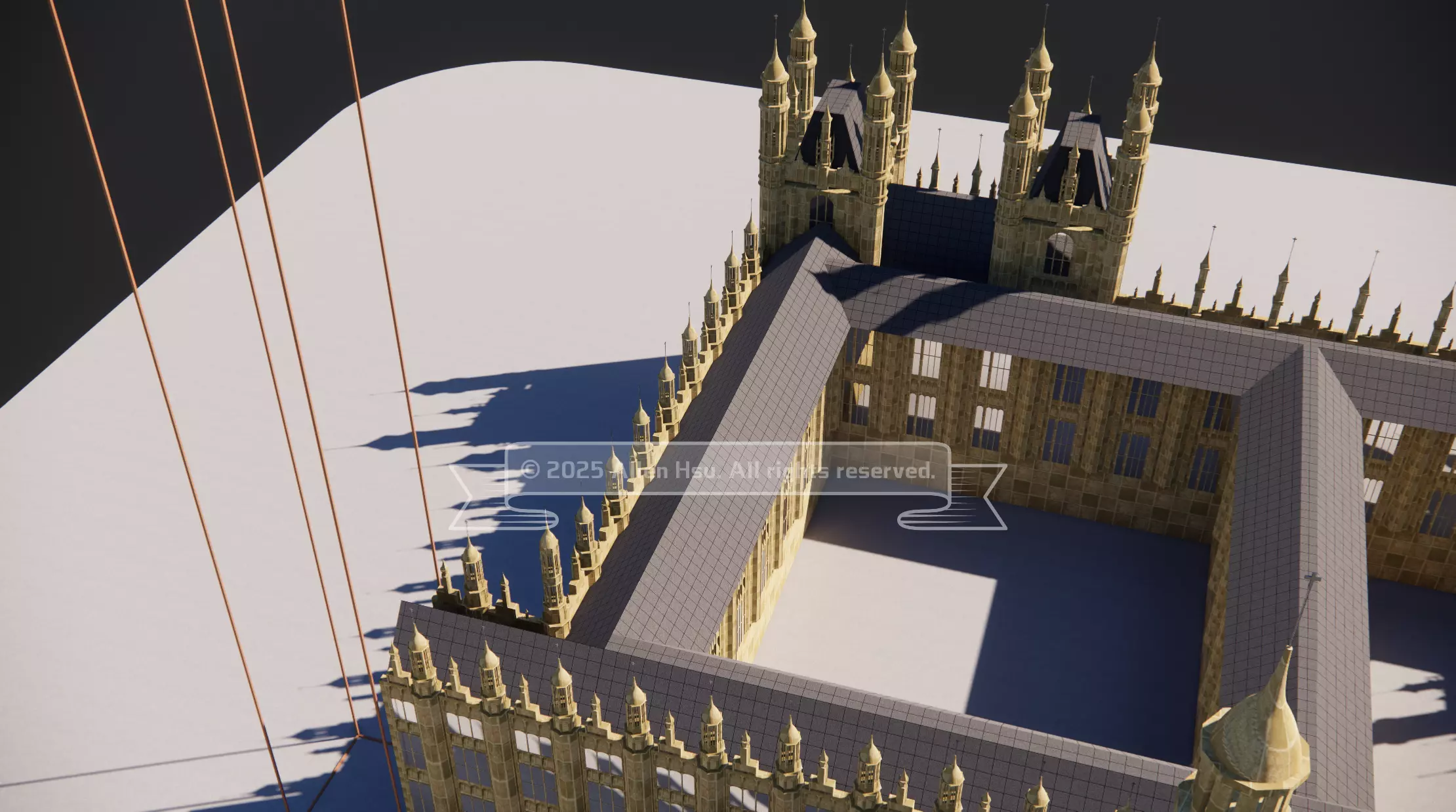 Palace of Westminster - does not include Big Ben 3D model_45