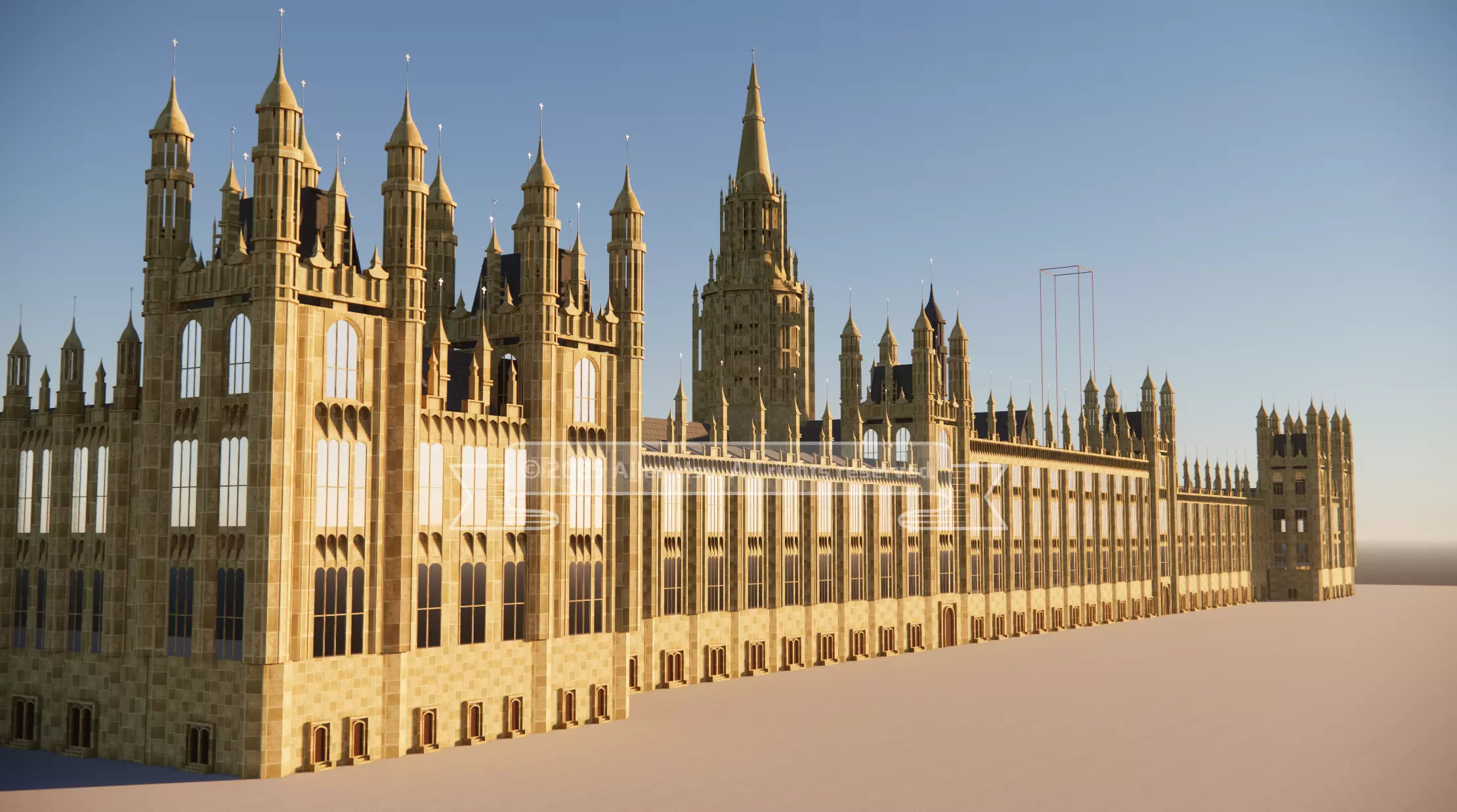 Palace of Westminster - does not include Big Ben 3D model_27