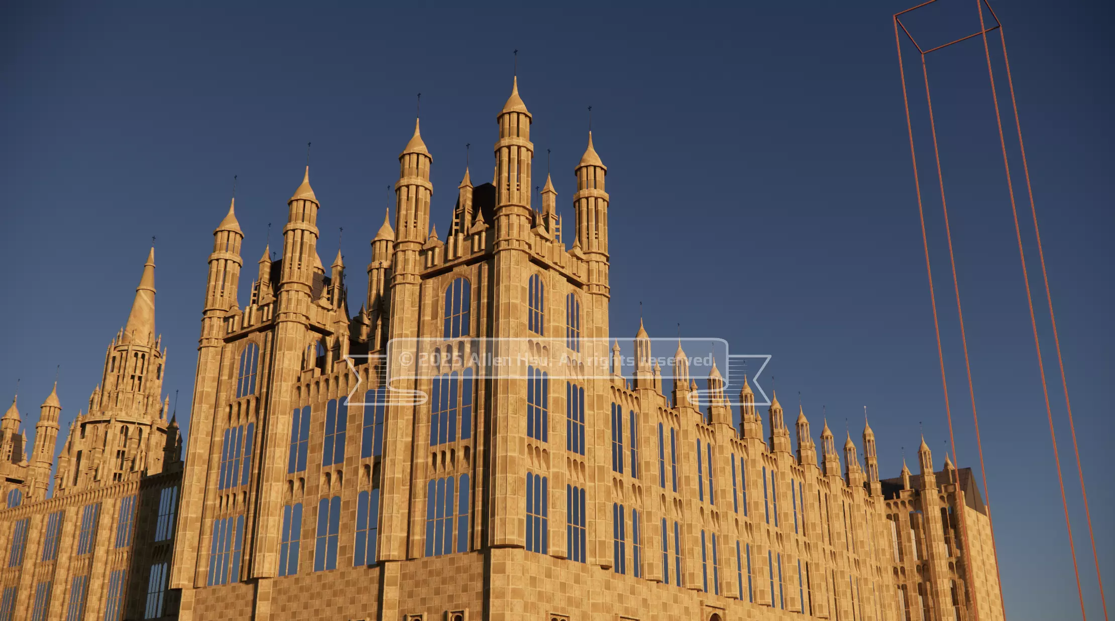 Palace of Westminster - does not include Big Ben 3D model_52