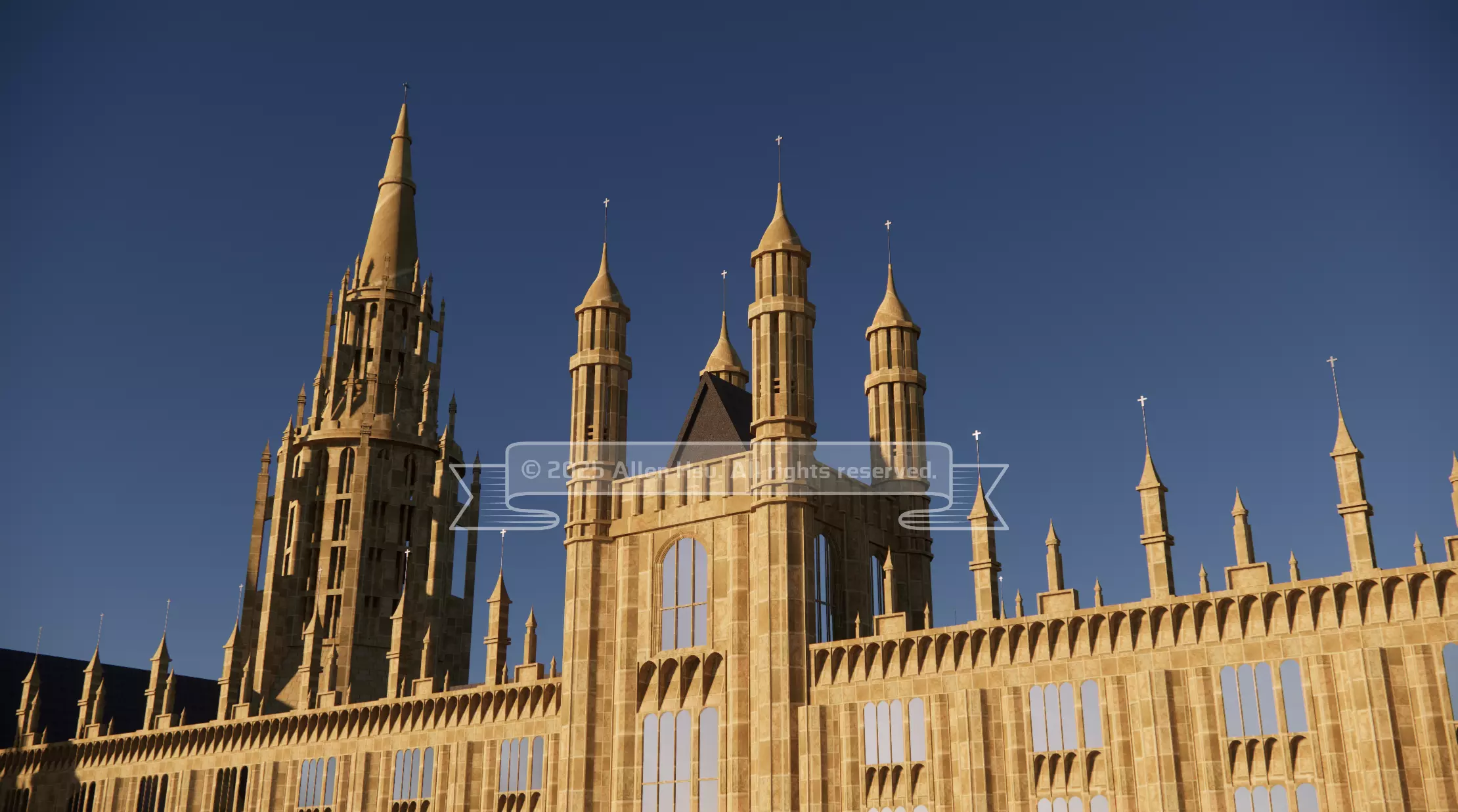 Palace of Westminster - does not include Big Ben 3D model_32