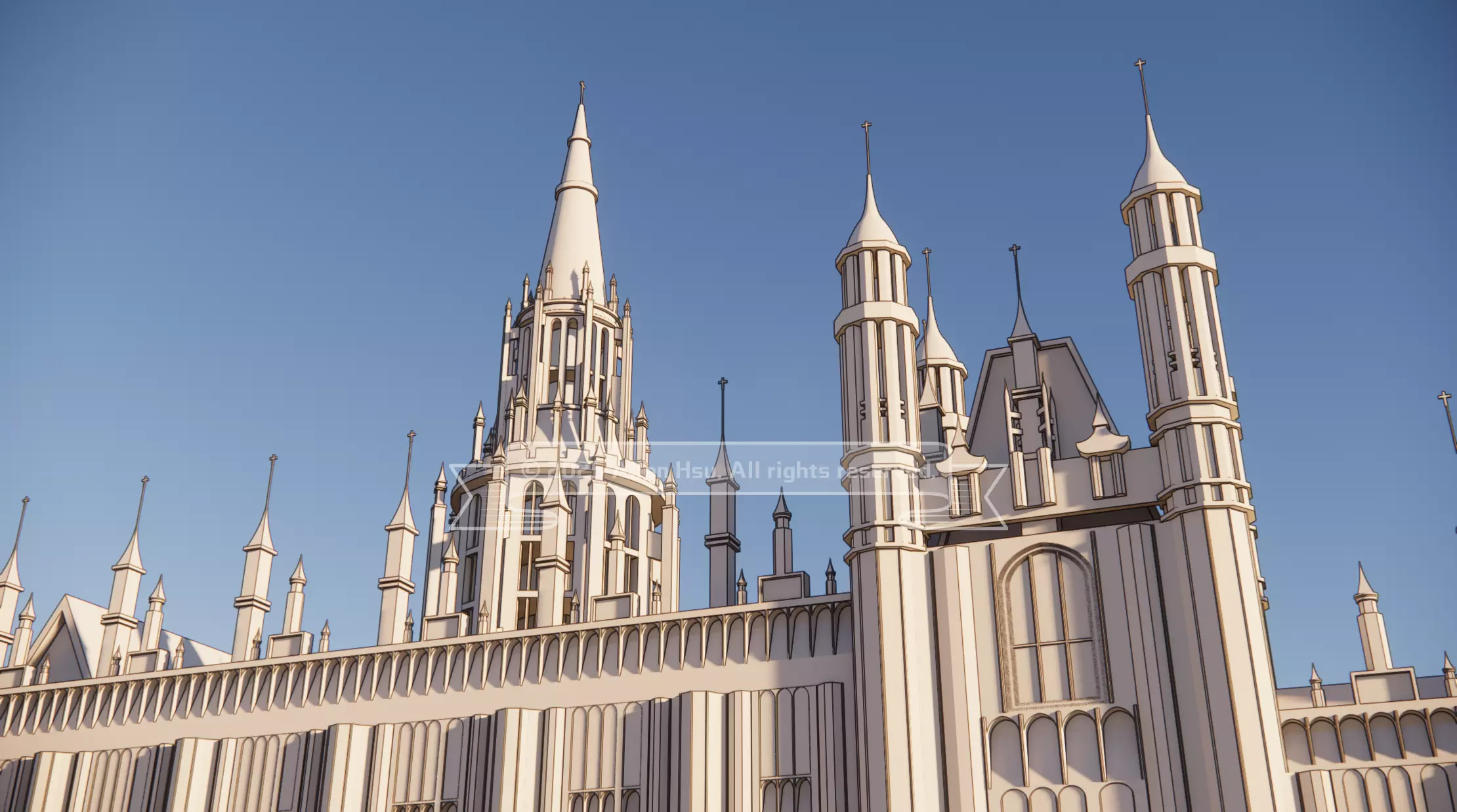 Palace of Westminster - does not include Big Ben 3D model_83