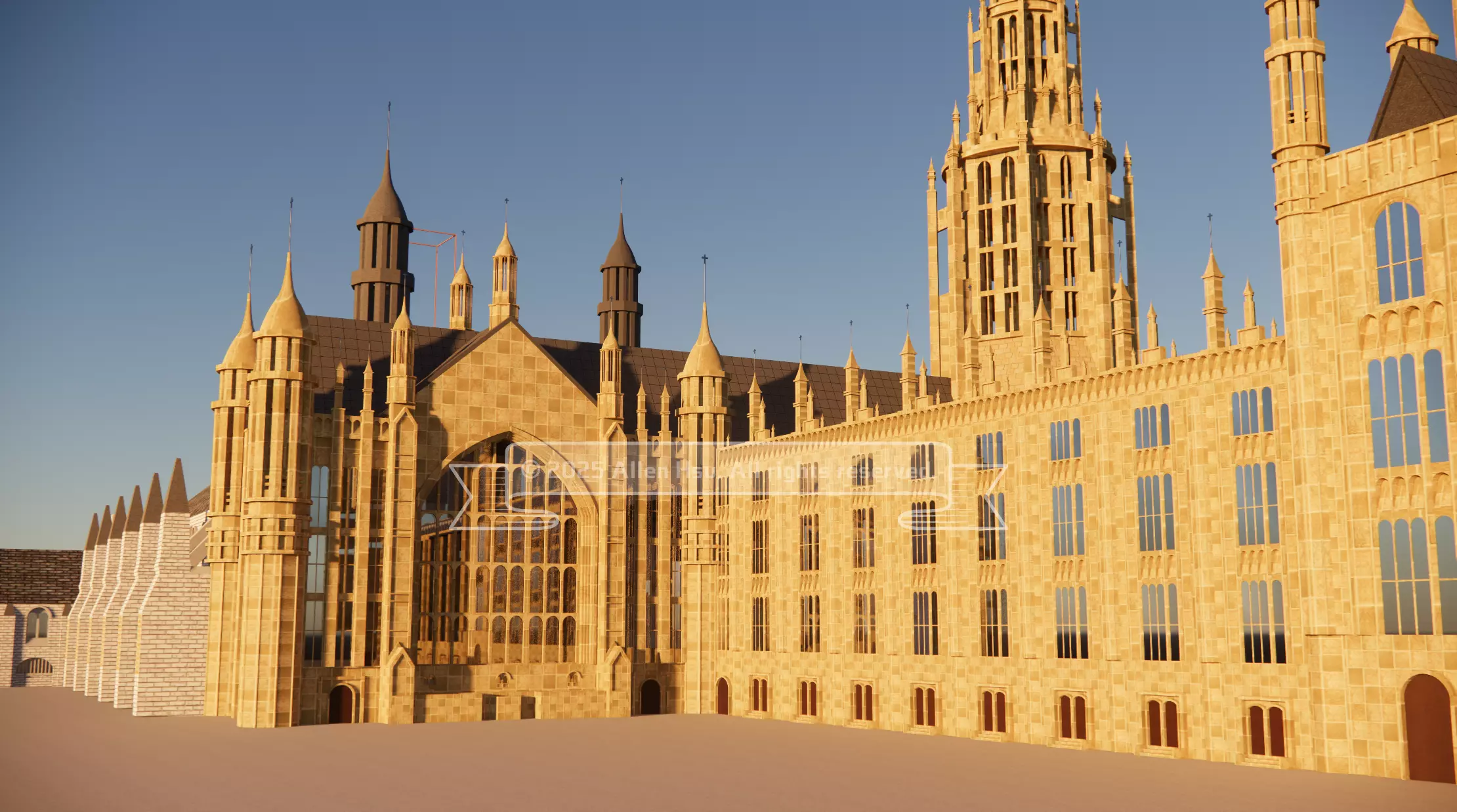 Palace of Westminster - does not include Big Ben 3D model_24