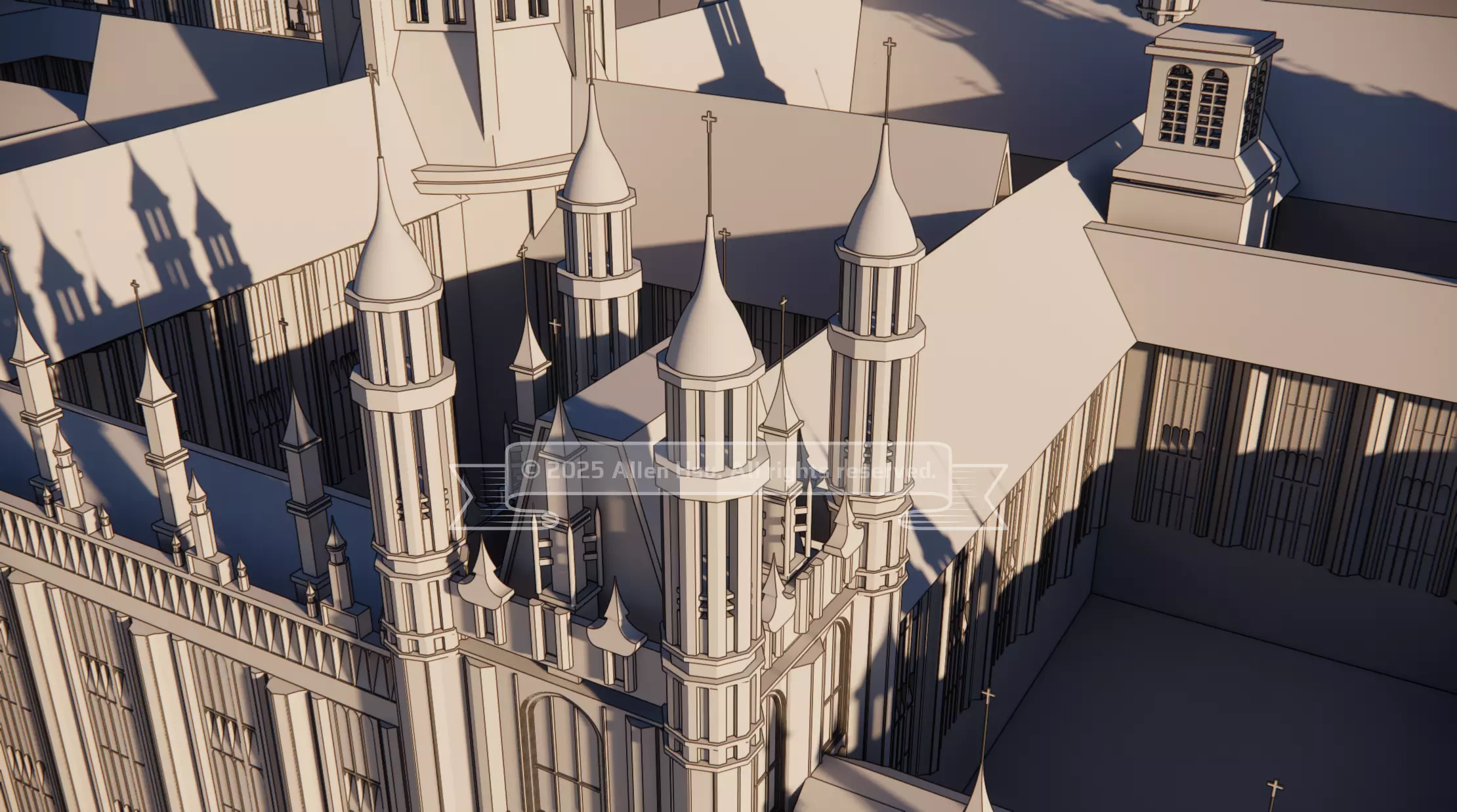 Palace of Westminster - does not include Big Ben 3D model_77