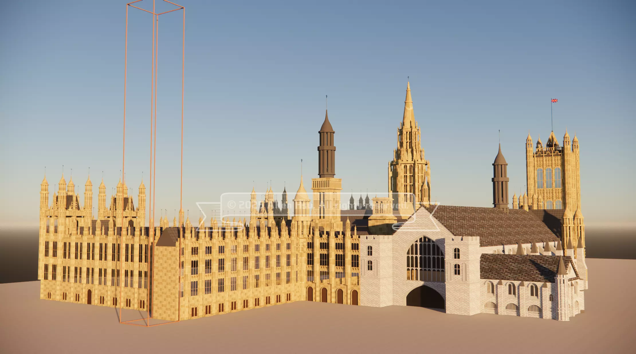 Palace of Westminster - does not include Big Ben 3D model_31