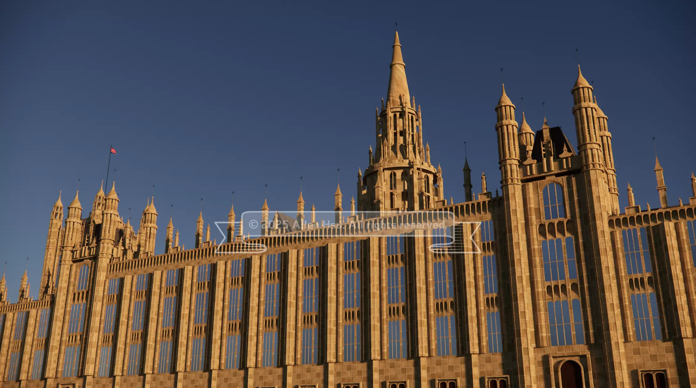 Palace of Westminster - does not include Big Ben 3D model_56