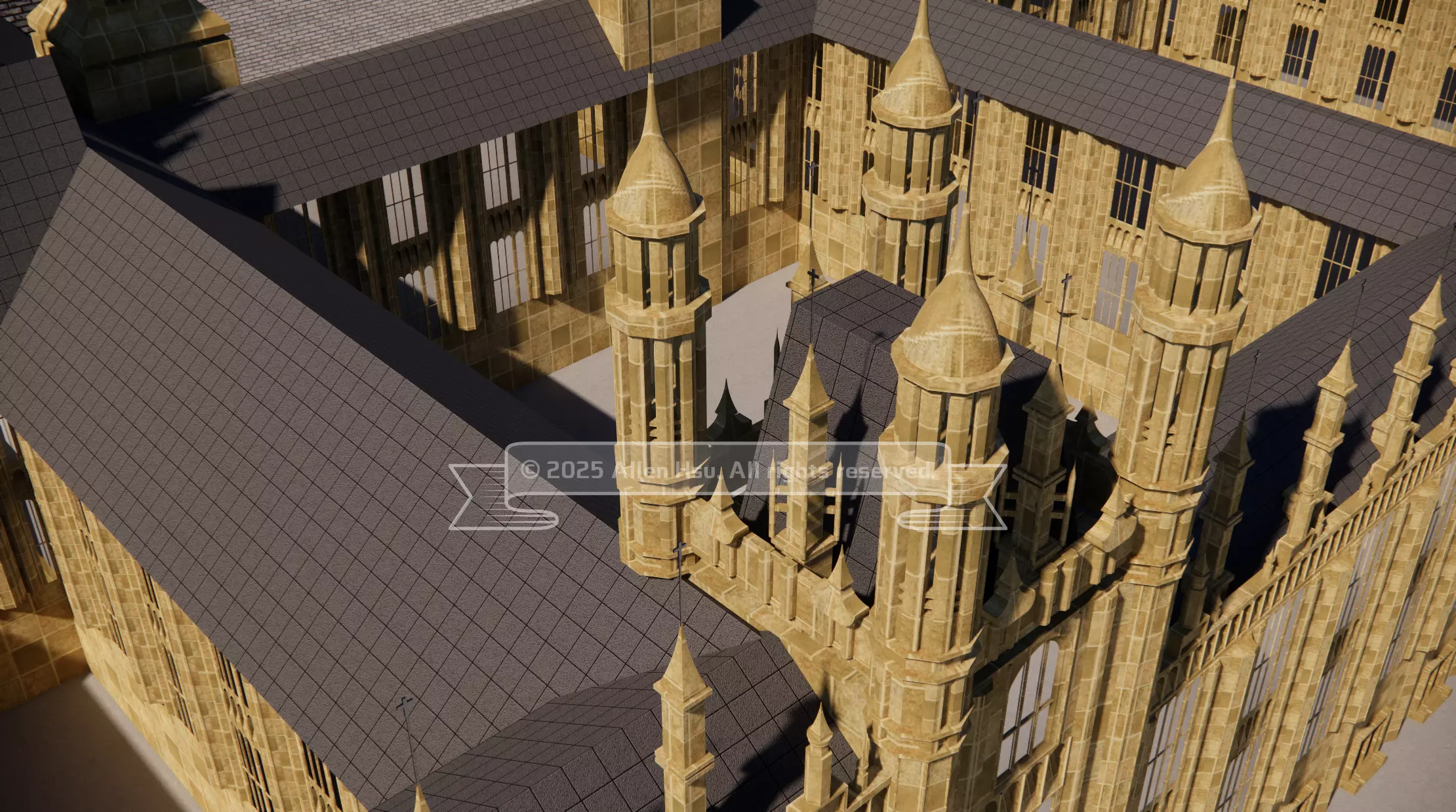 Palace of Westminster - does not include Big Ben 3D model_74