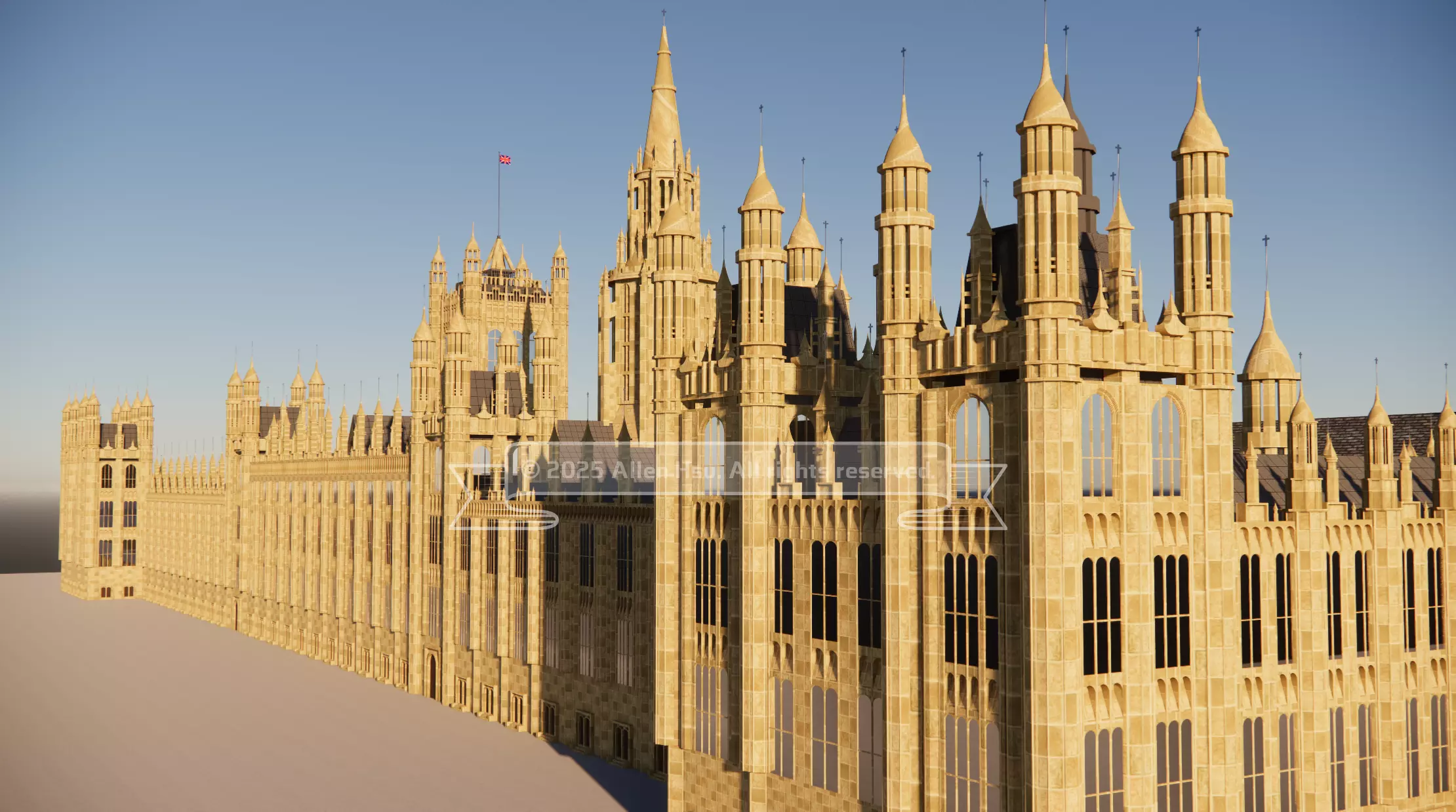 Palace of Westminster - does not include Big Ben 3D model_42