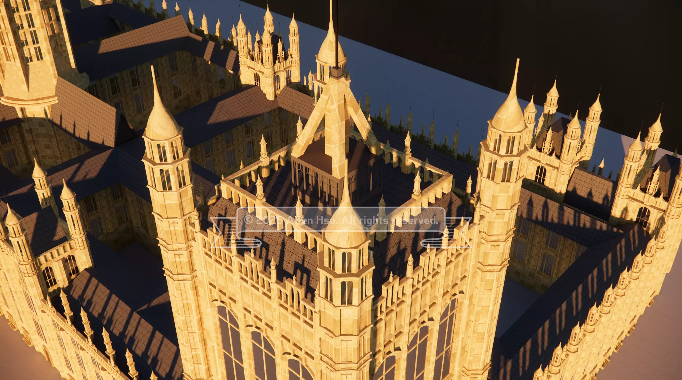 Palace of Westminster - does not include Big Ben 3D model_36