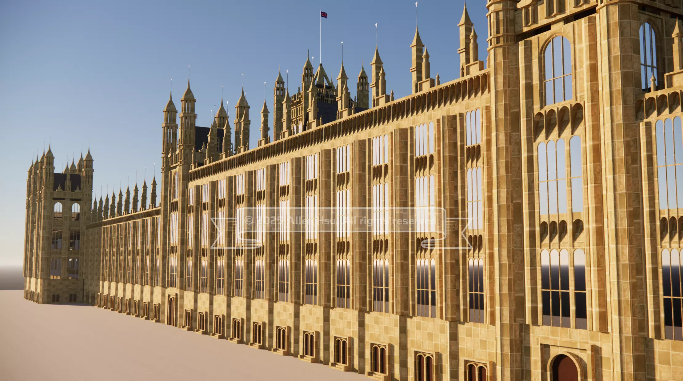 Palace of Westminster - does not include Big Ben 3D model_21