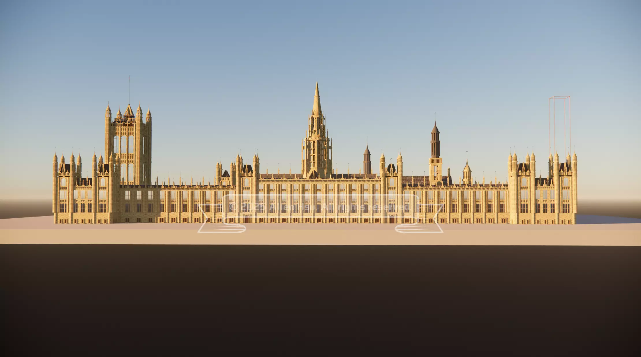 Palace of Westminster - does not include Big Ben 3D model_1