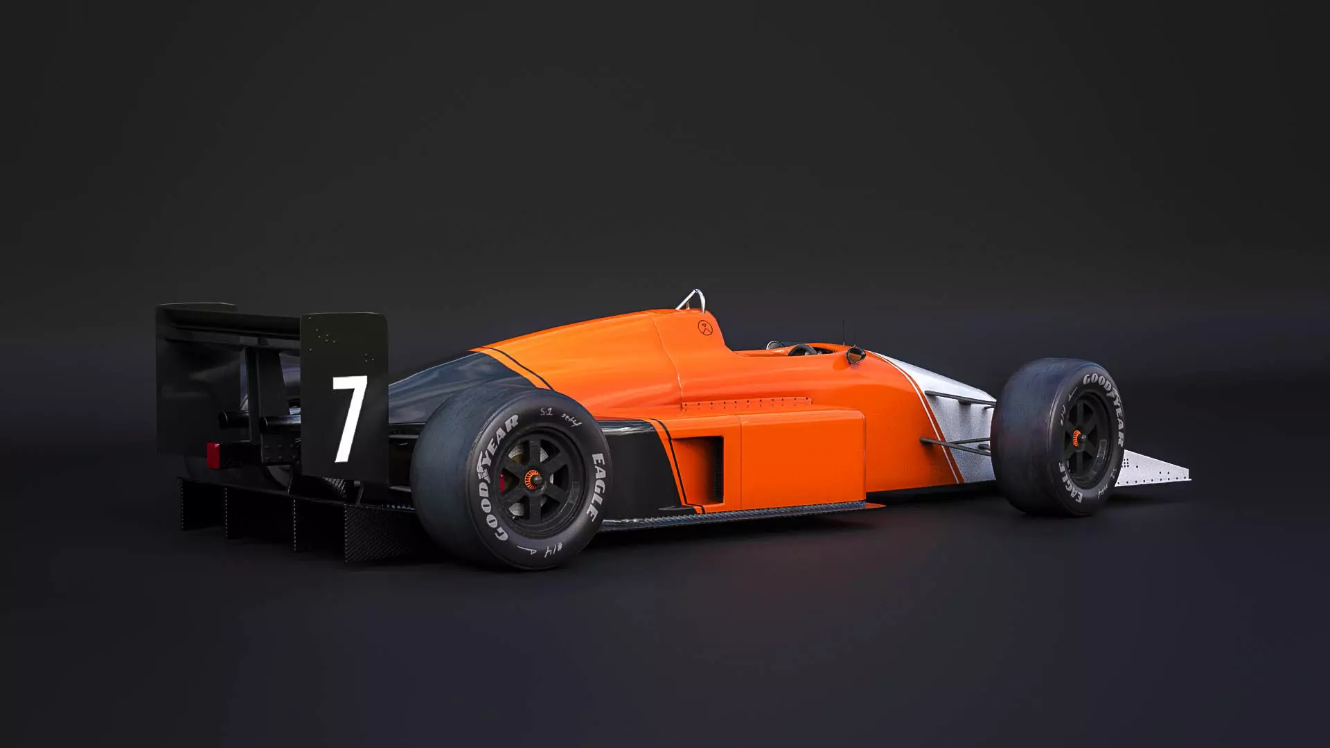 Generic F1 Car - 1980 3D model_1