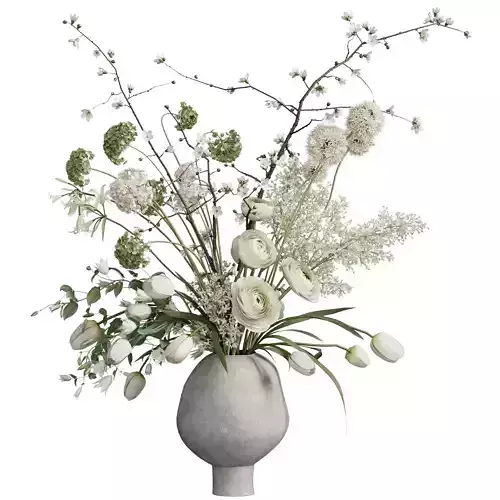 Flower In Vase 97 3D model Flower In Vase 97 3D model