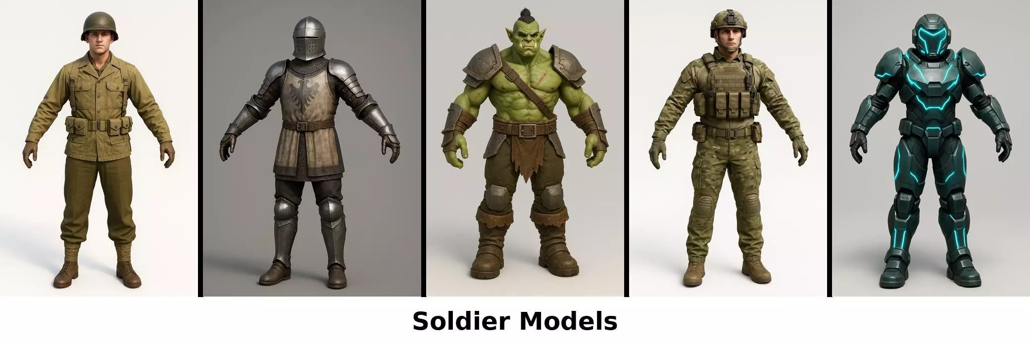 Soldiers 3D Model Collection_6