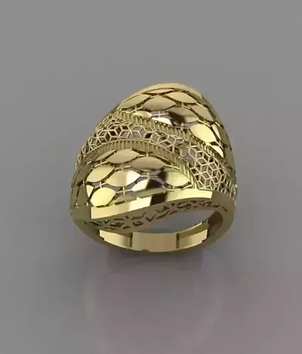Fusion jewelry ring 3D print model FR01