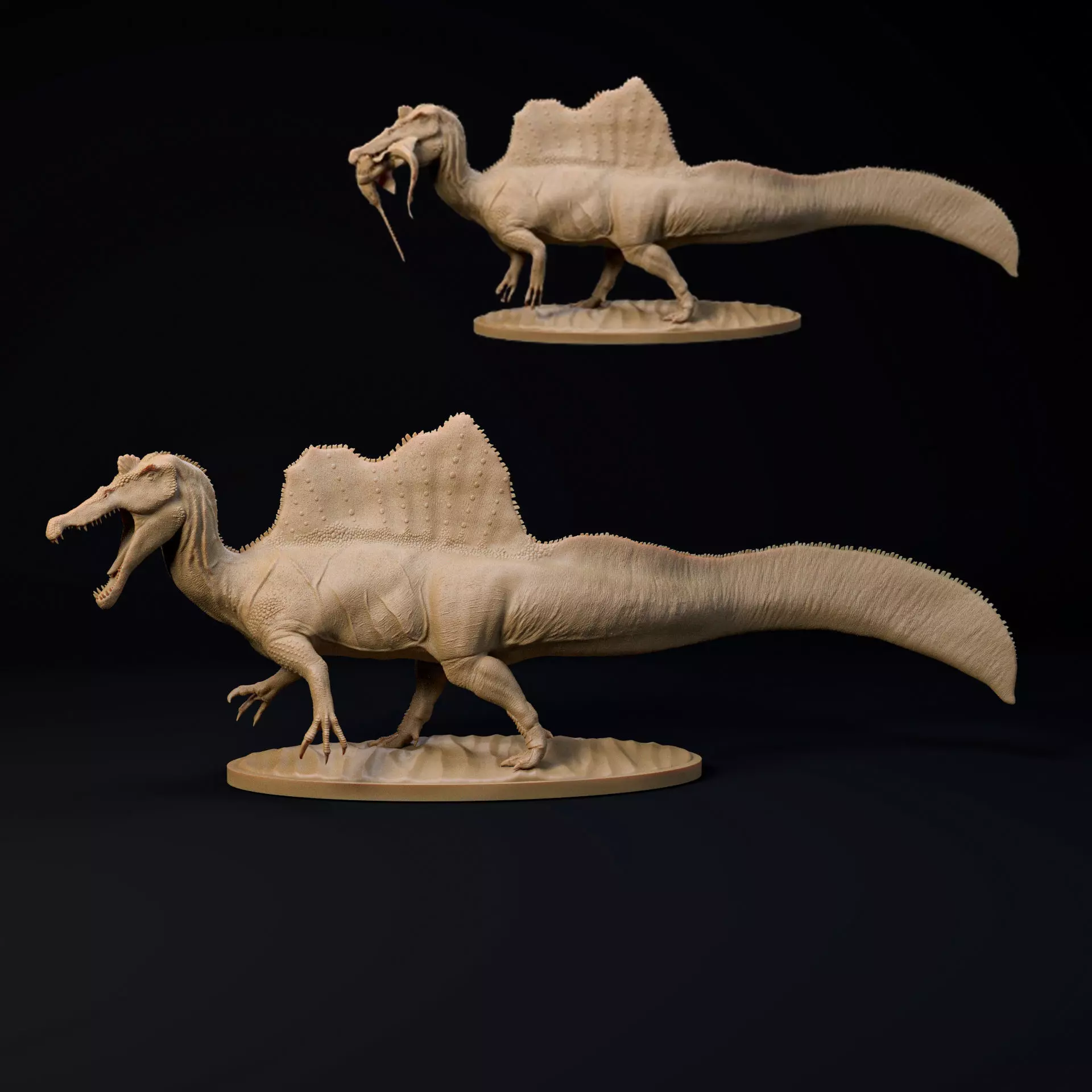 Spinosaurus 1-35 scale pre-supported dinosaur 3D print model