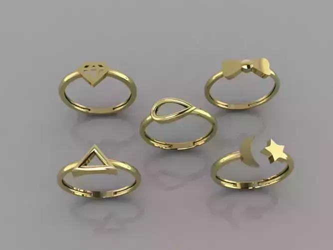 Minimal ring Ready for 3d printing file stl MR01