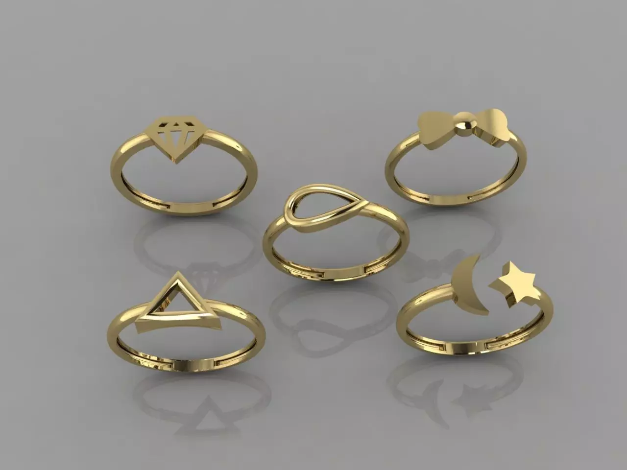 Minimal ring Ready for 3d printing file stl MR01 3D print model_0