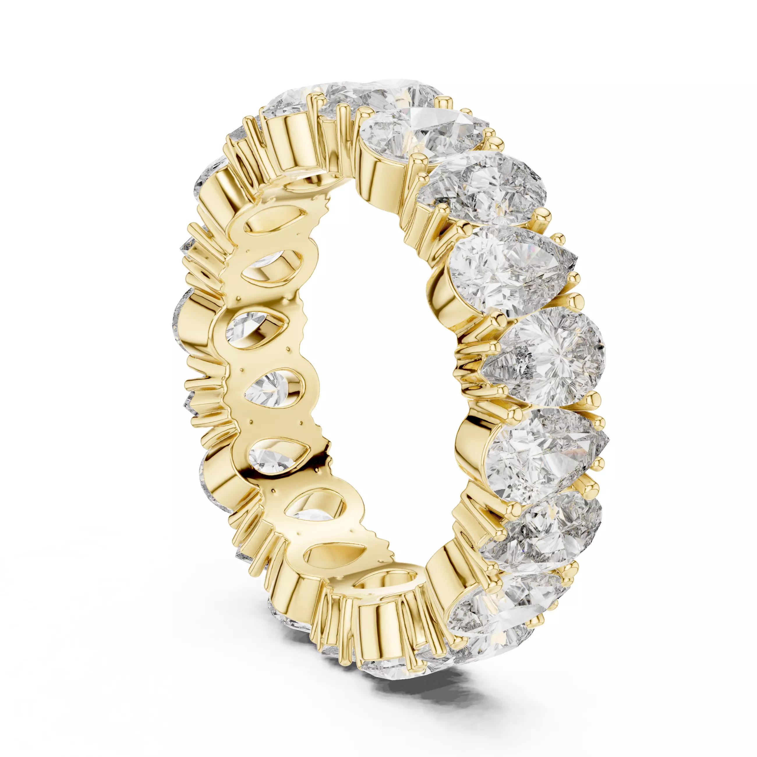 Diamond Engagement Wedding Ring 3DM STL Video 3D print model_6