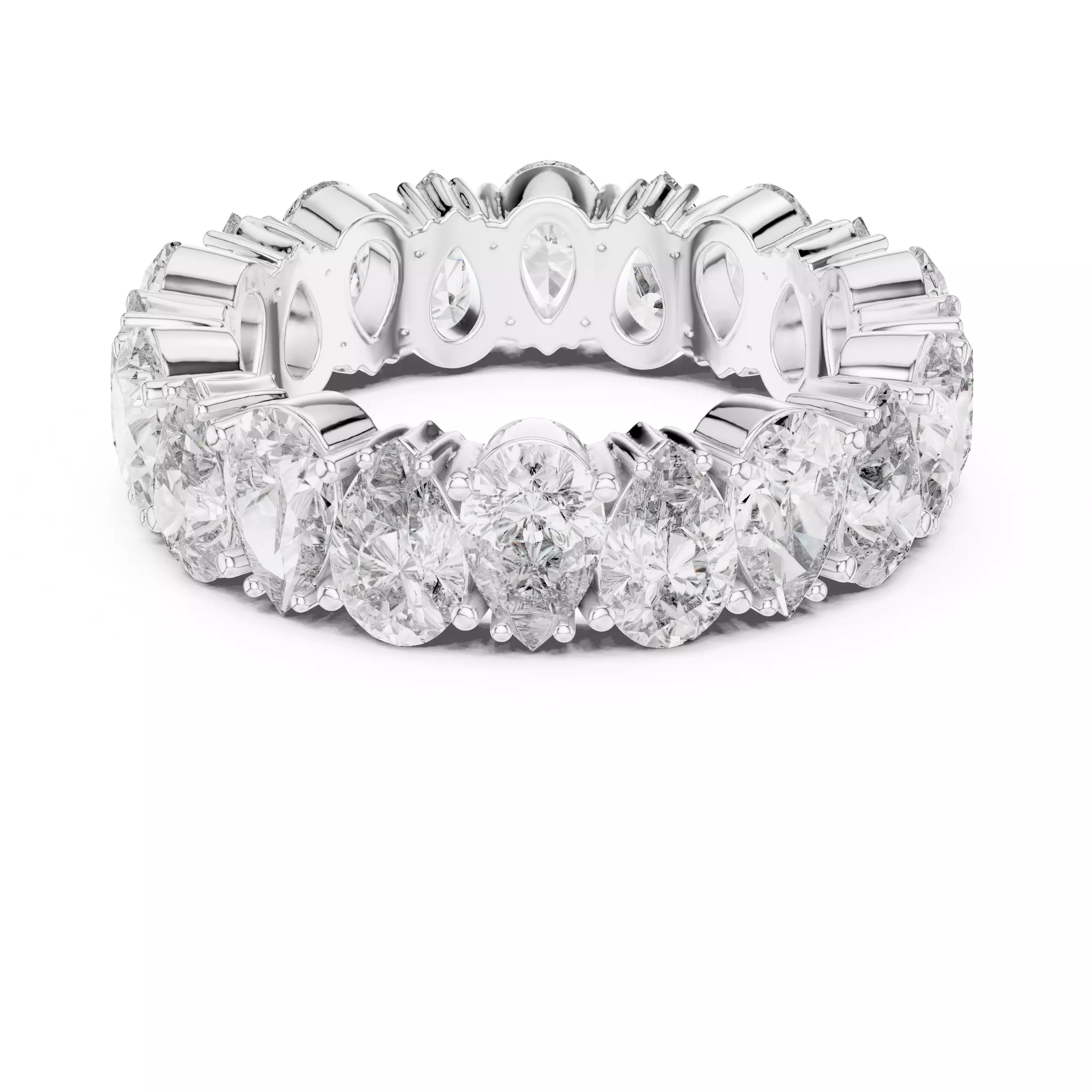 Diamond Engagement Wedding Ring 3DM STL Video 3D print model_11