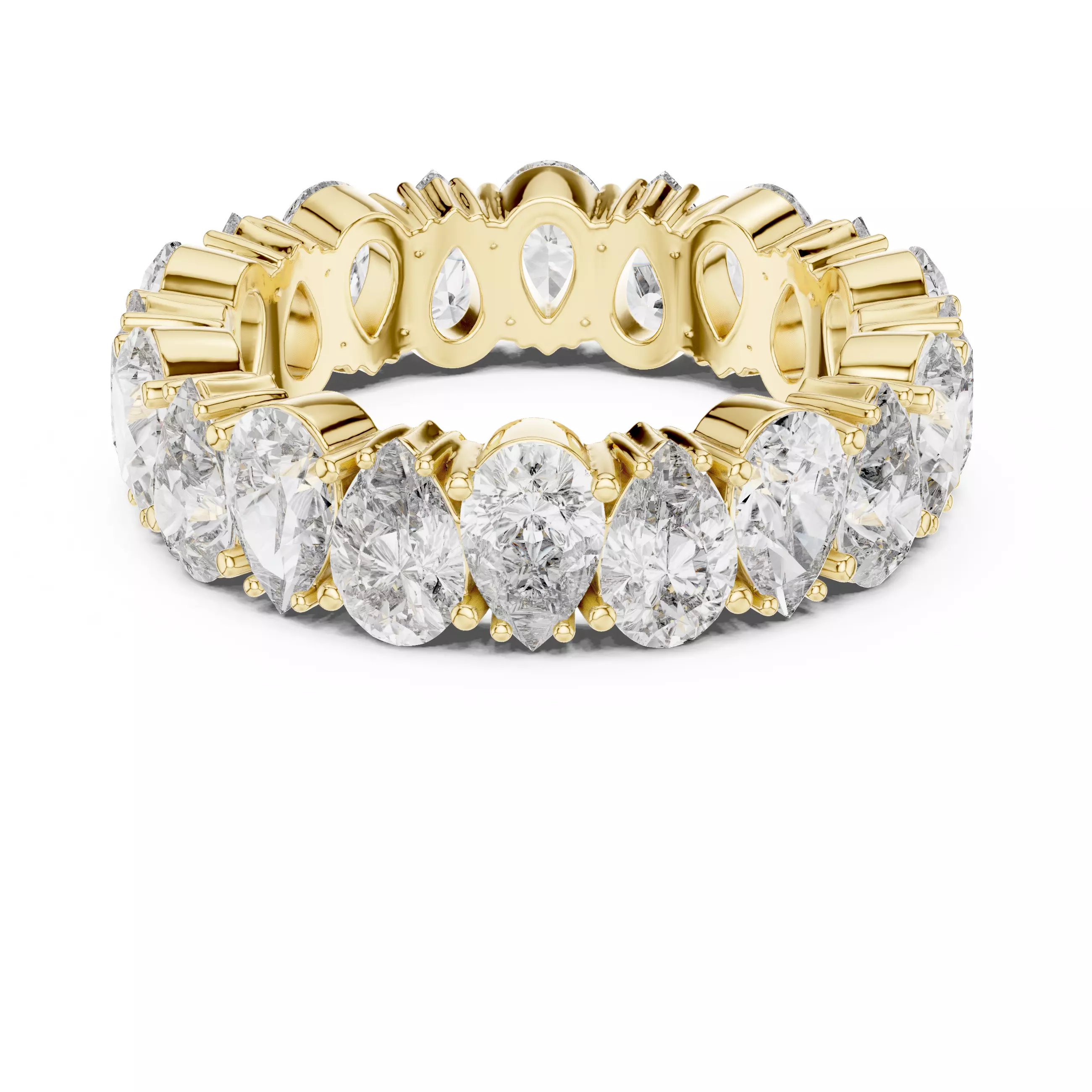 Diamond Engagement Wedding Ring 3DM STL Video 3D print model_8