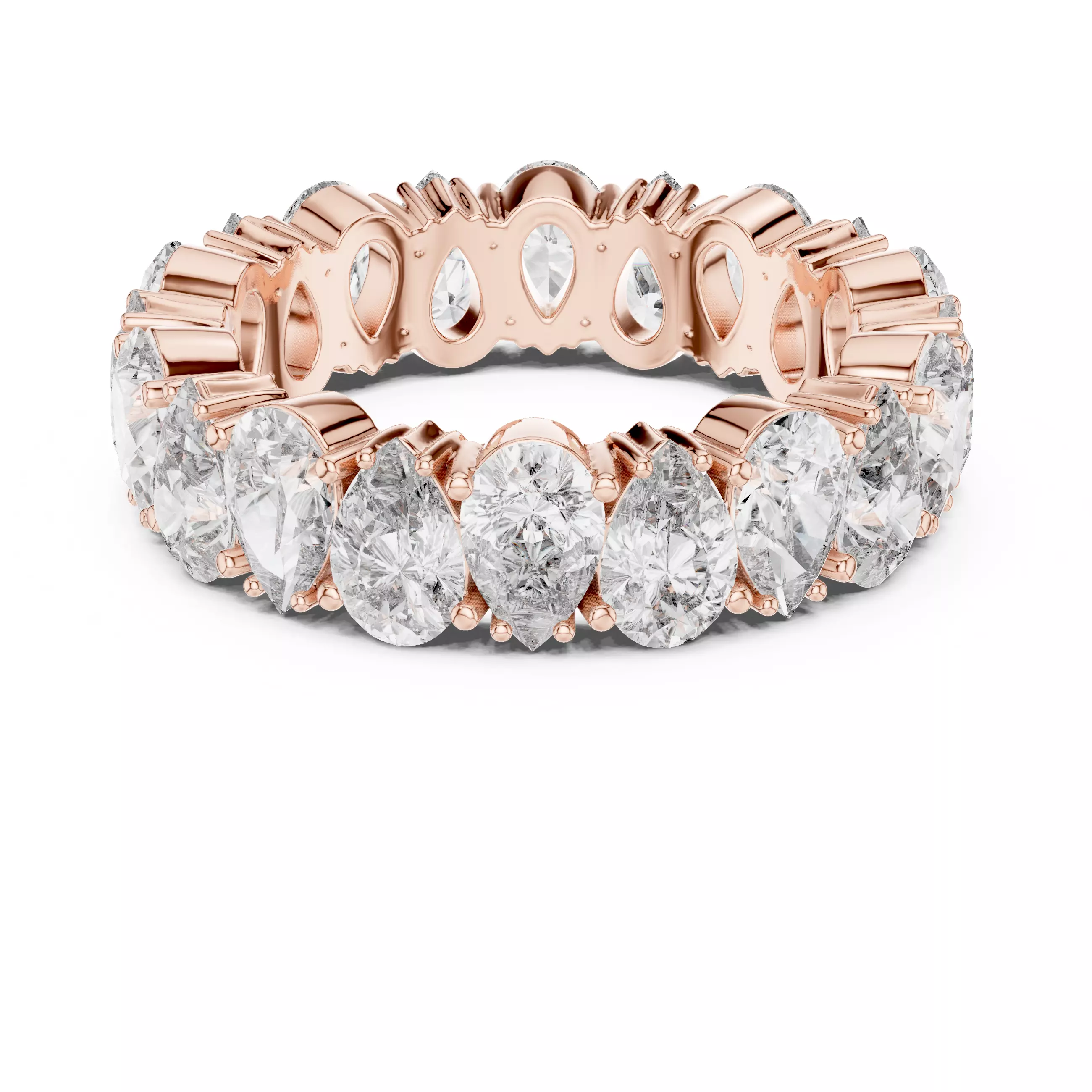 Diamond Engagement Wedding Ring 3DM STL Video 3D print model_5