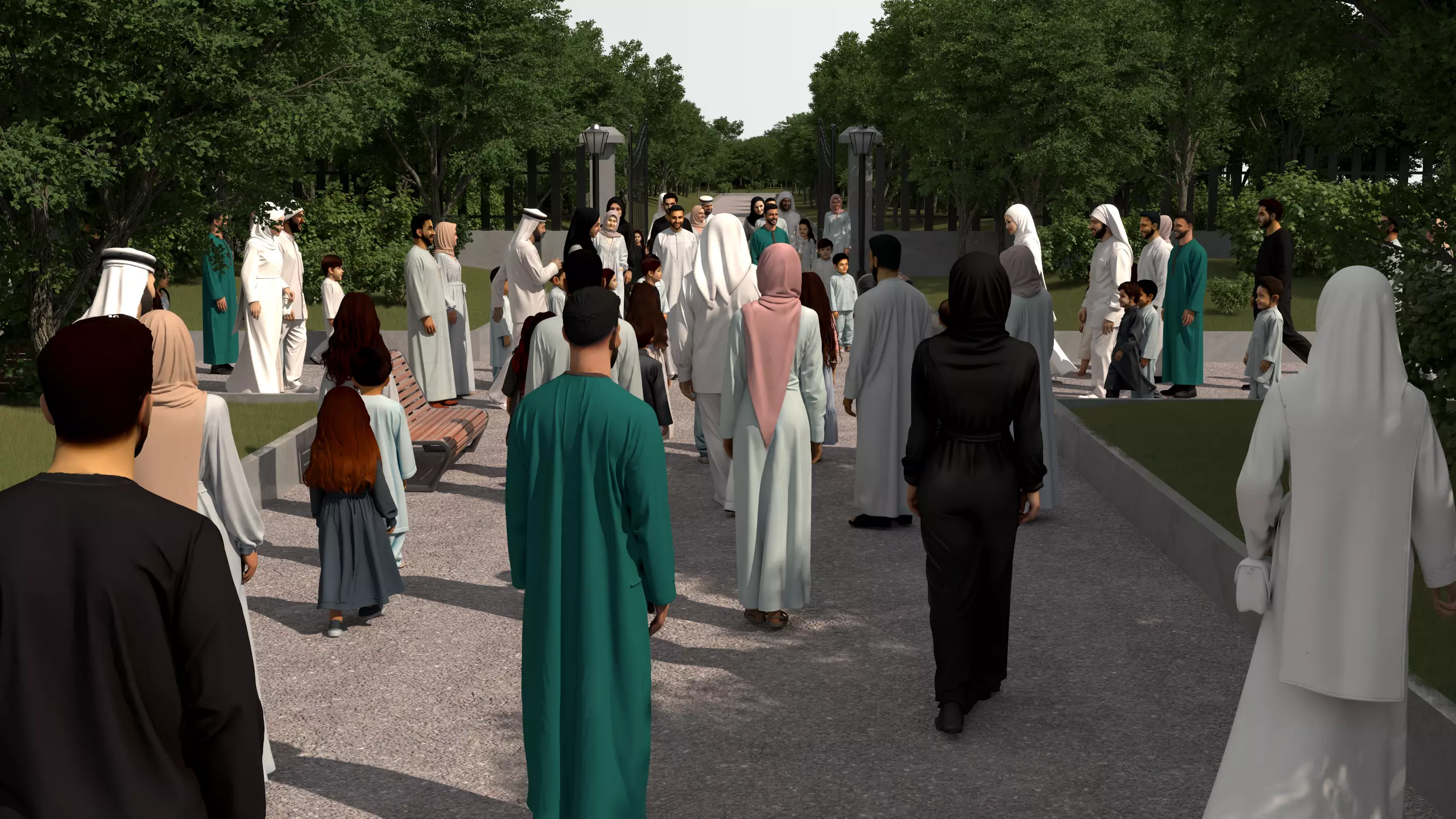 Walking people 01 and Standing People 01 3D Model Collection_12