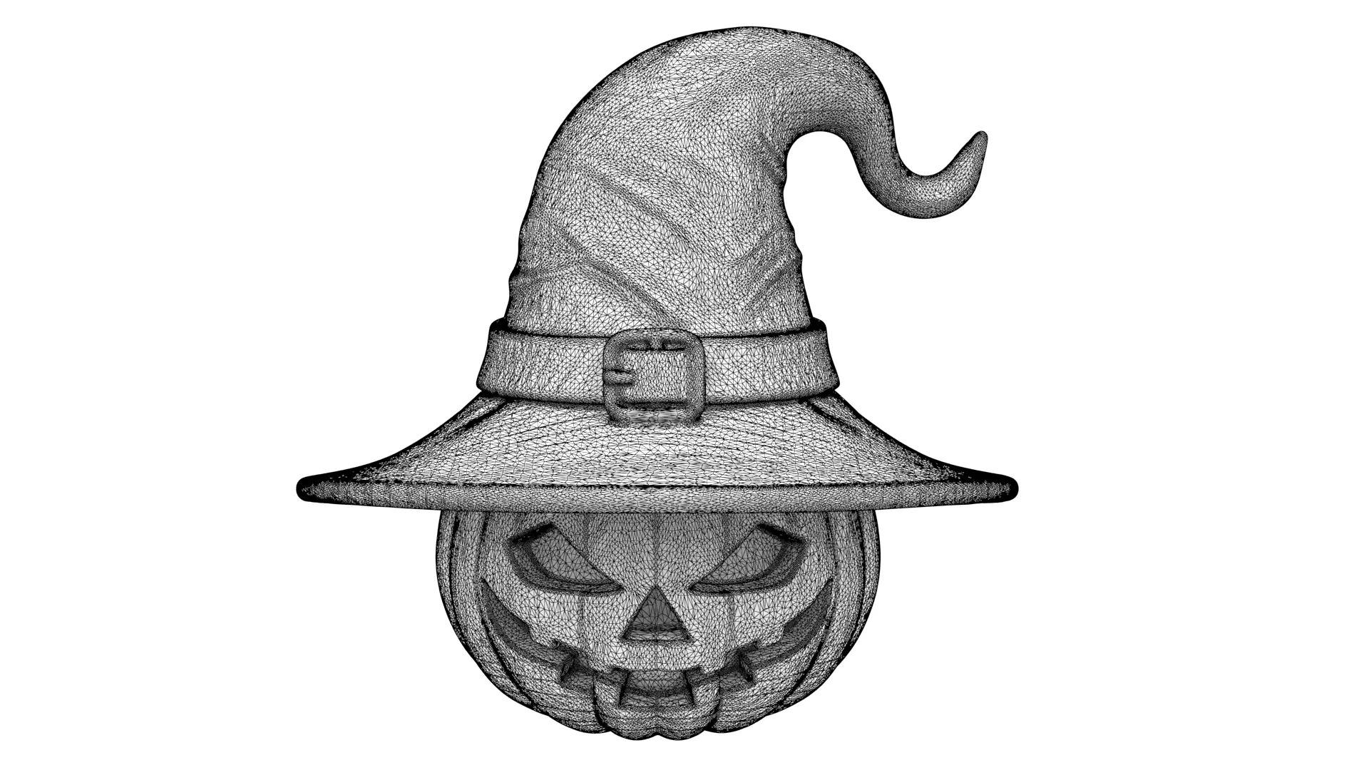 Halloween pumpkin 03 3D model_8