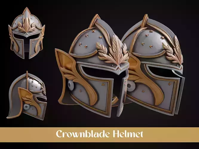 Stylized Elf Helmet - Crownblade