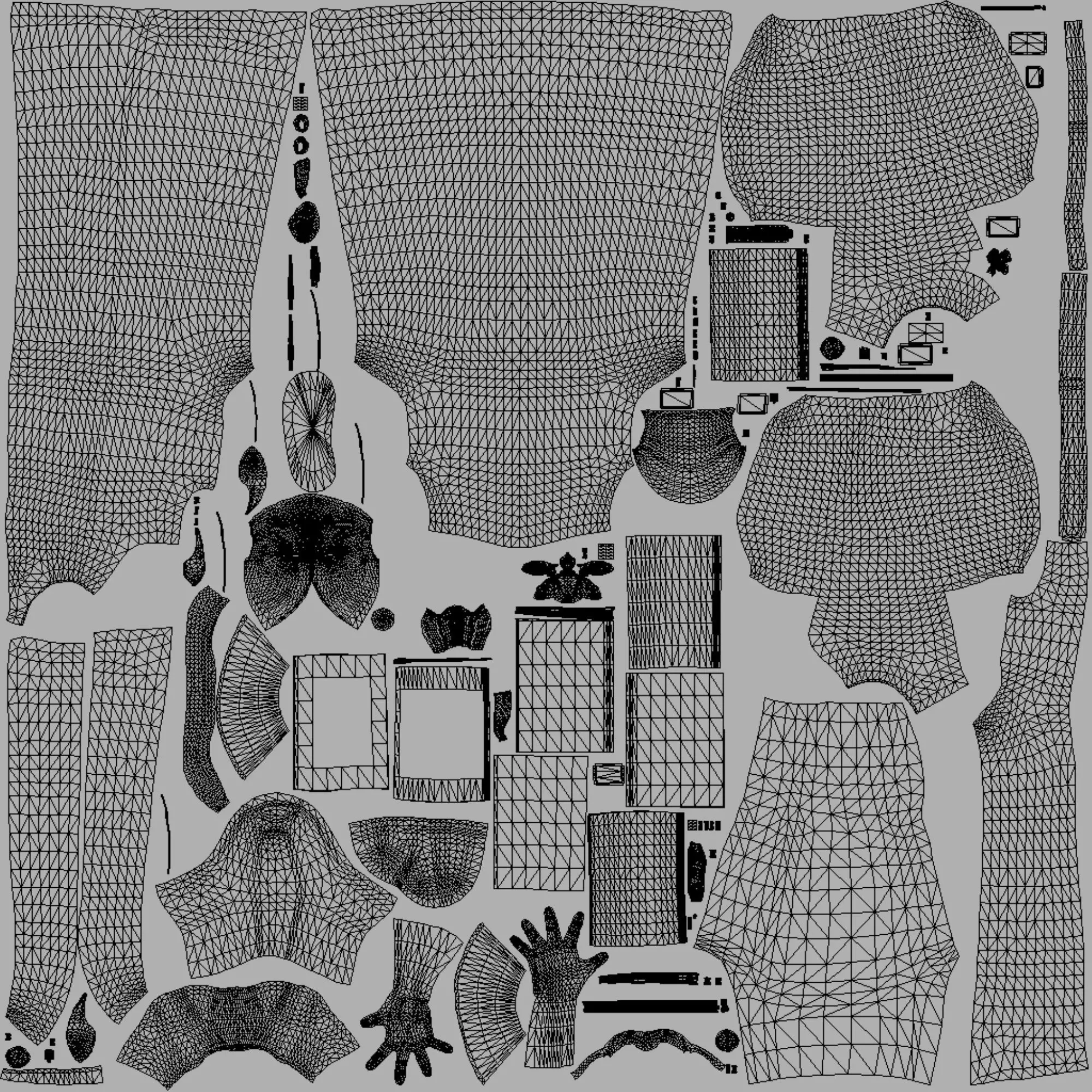 Statue of King Sejong  Low-poly 3D model_11