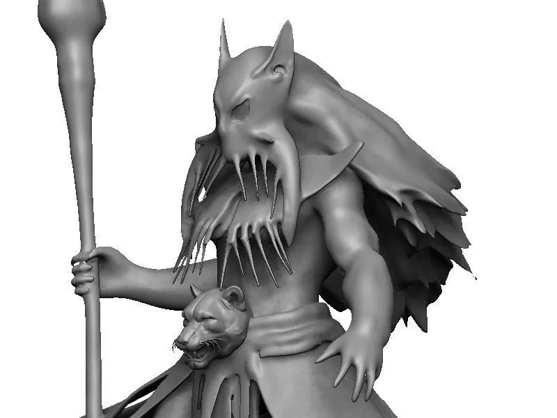 Bastet 3D print model_8