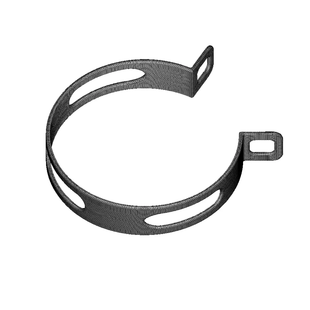 Rusty Motorcycle Silencer Bracket 3D model_6