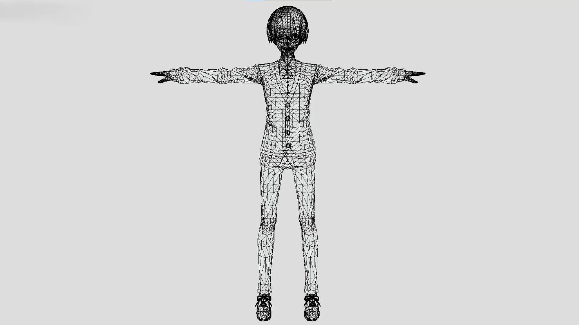 AI Tetsu Kageyama - Tokyo Cronos - Cute Anime Characters Low-poly 3D model_2