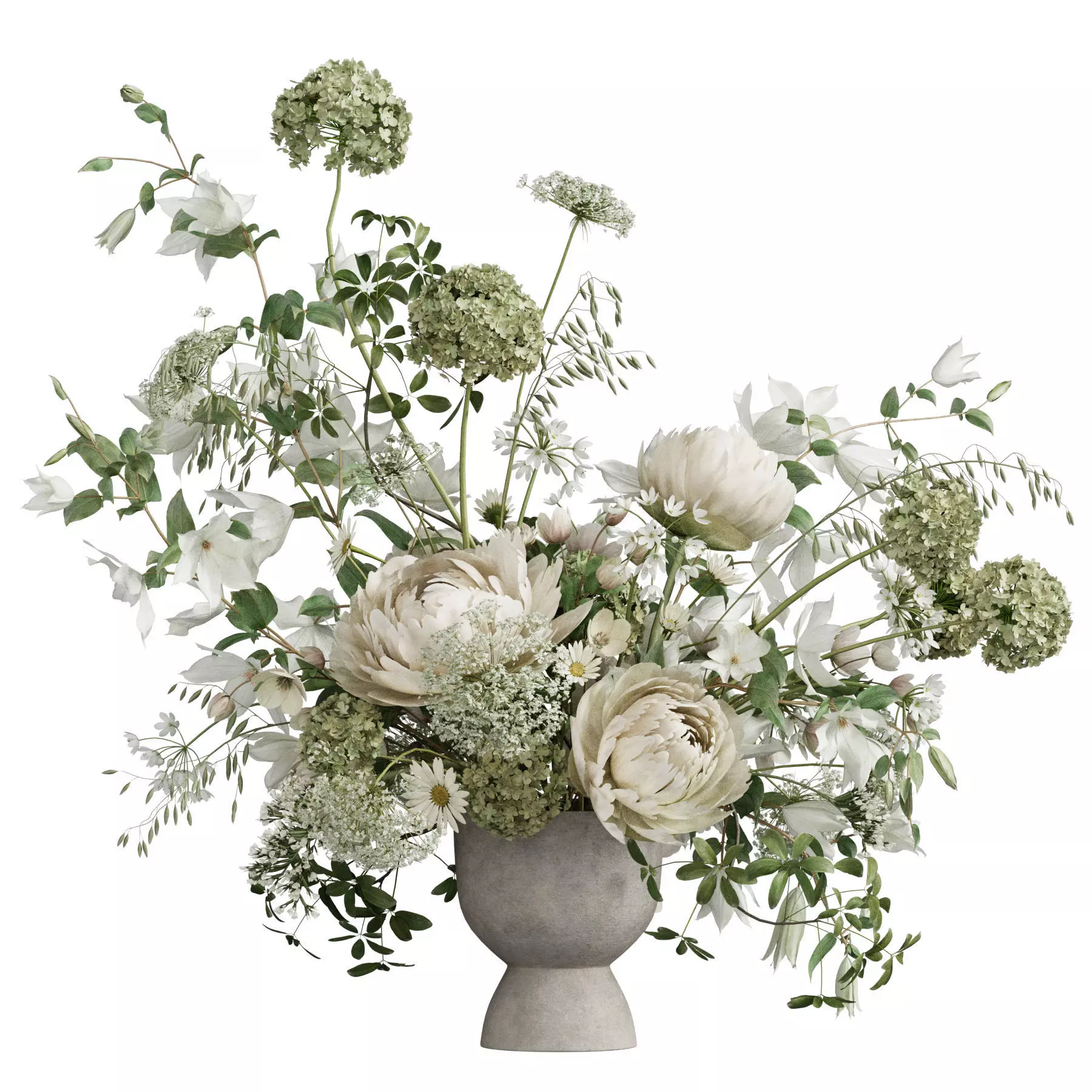 Flower In Vase 98 3D model_0