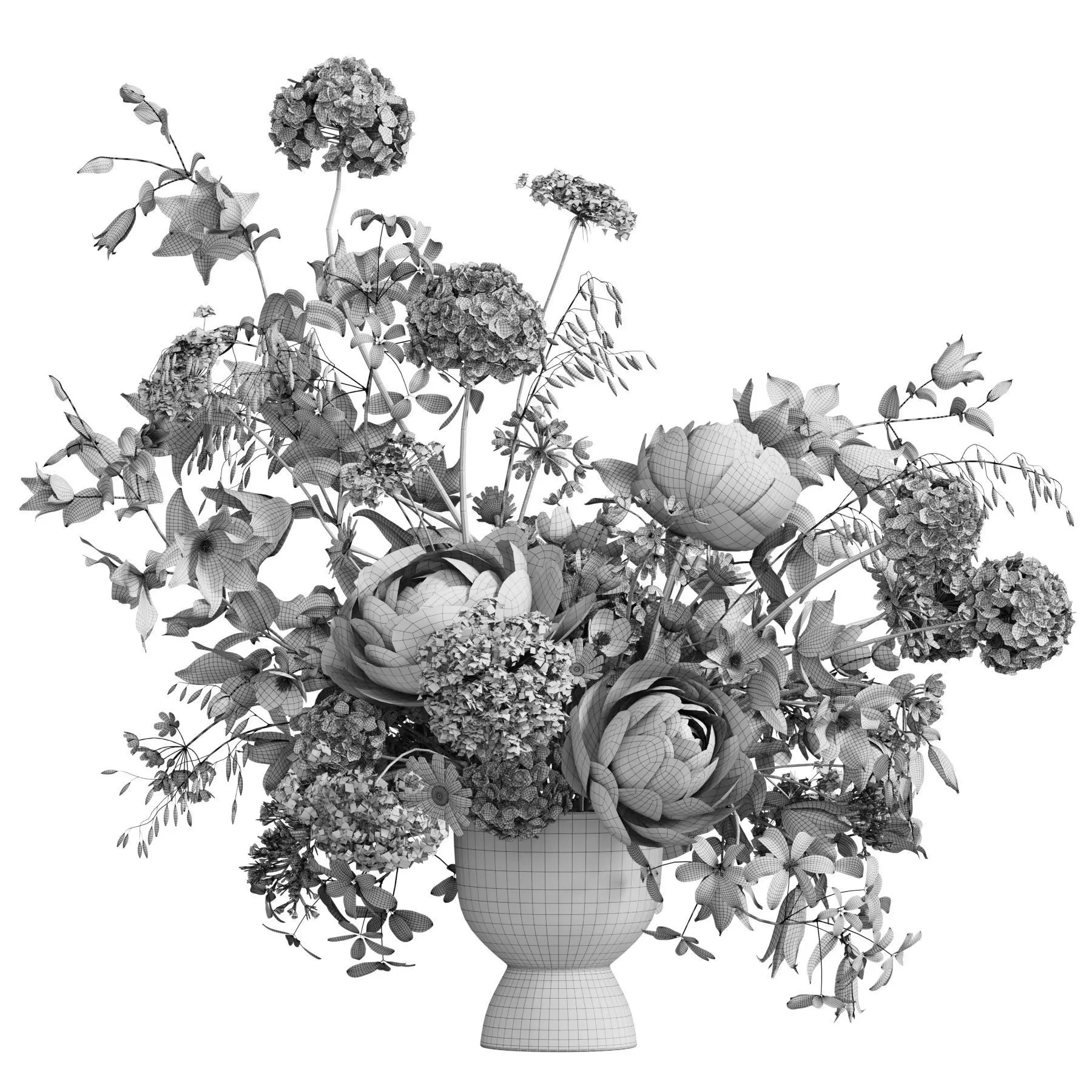 Flower In Vase 98 3D model_6