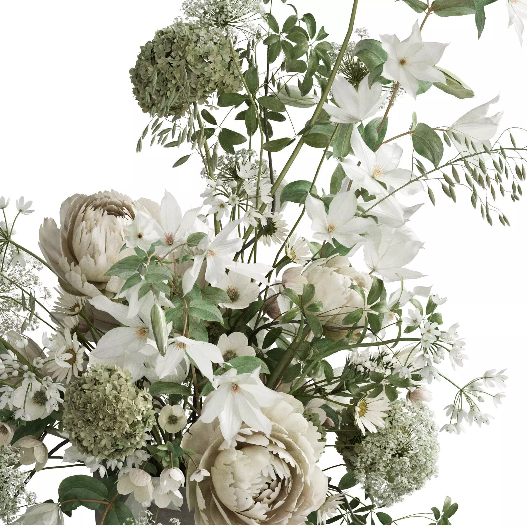 Flower In Vase 98 3D model_3