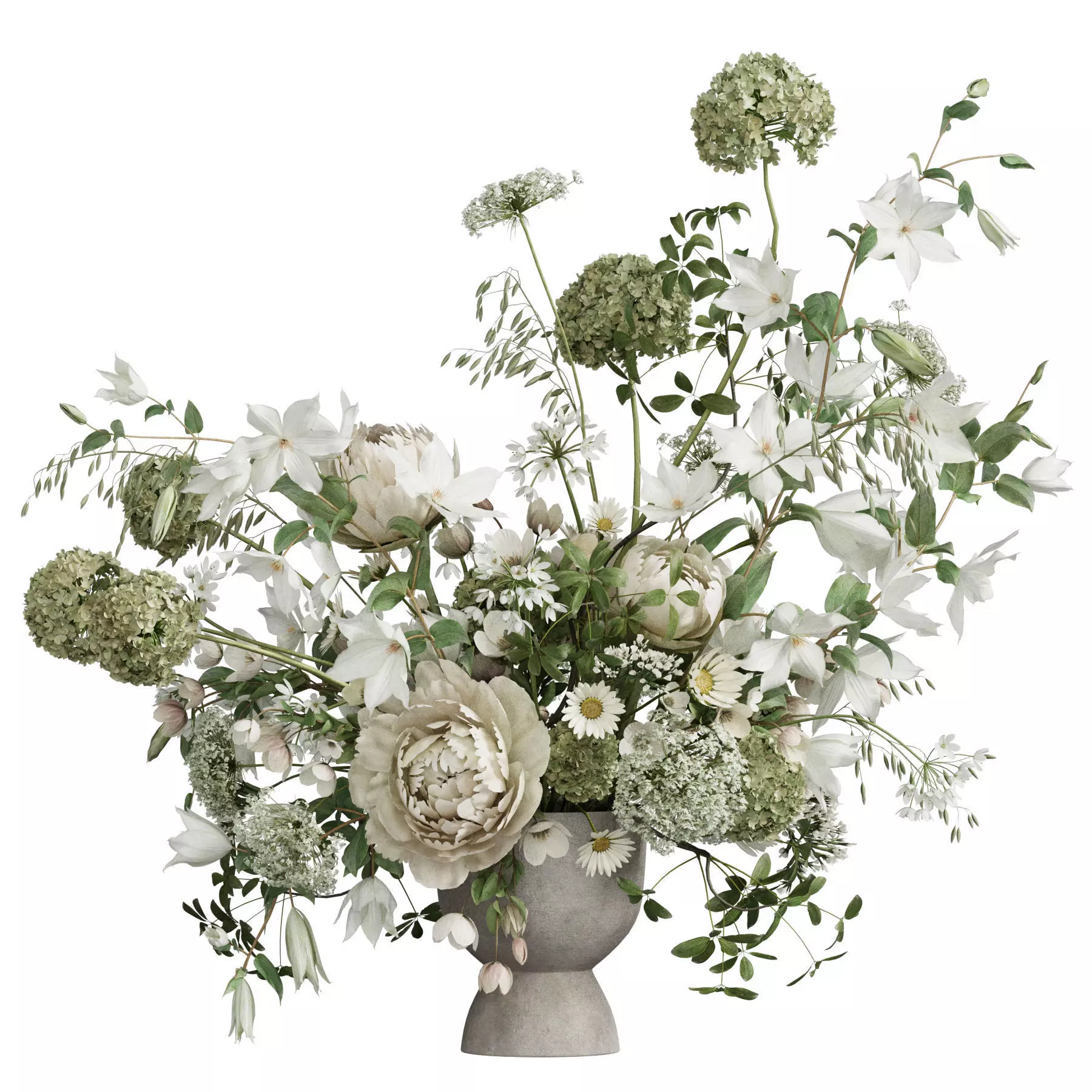 Flower In Vase 98 3D model_1