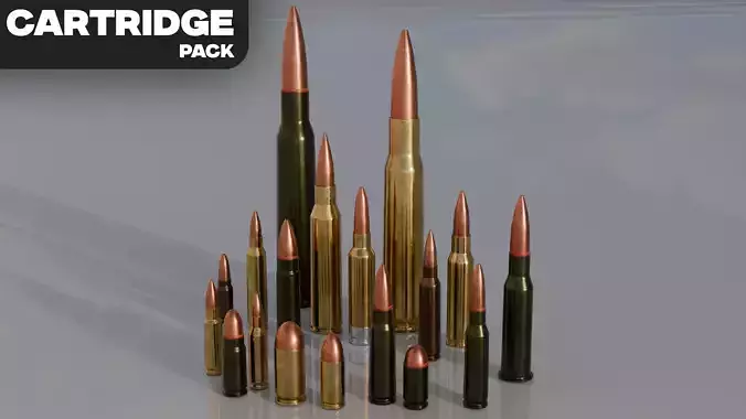 artridge Ammo Pack 18 Calibers Game Ready