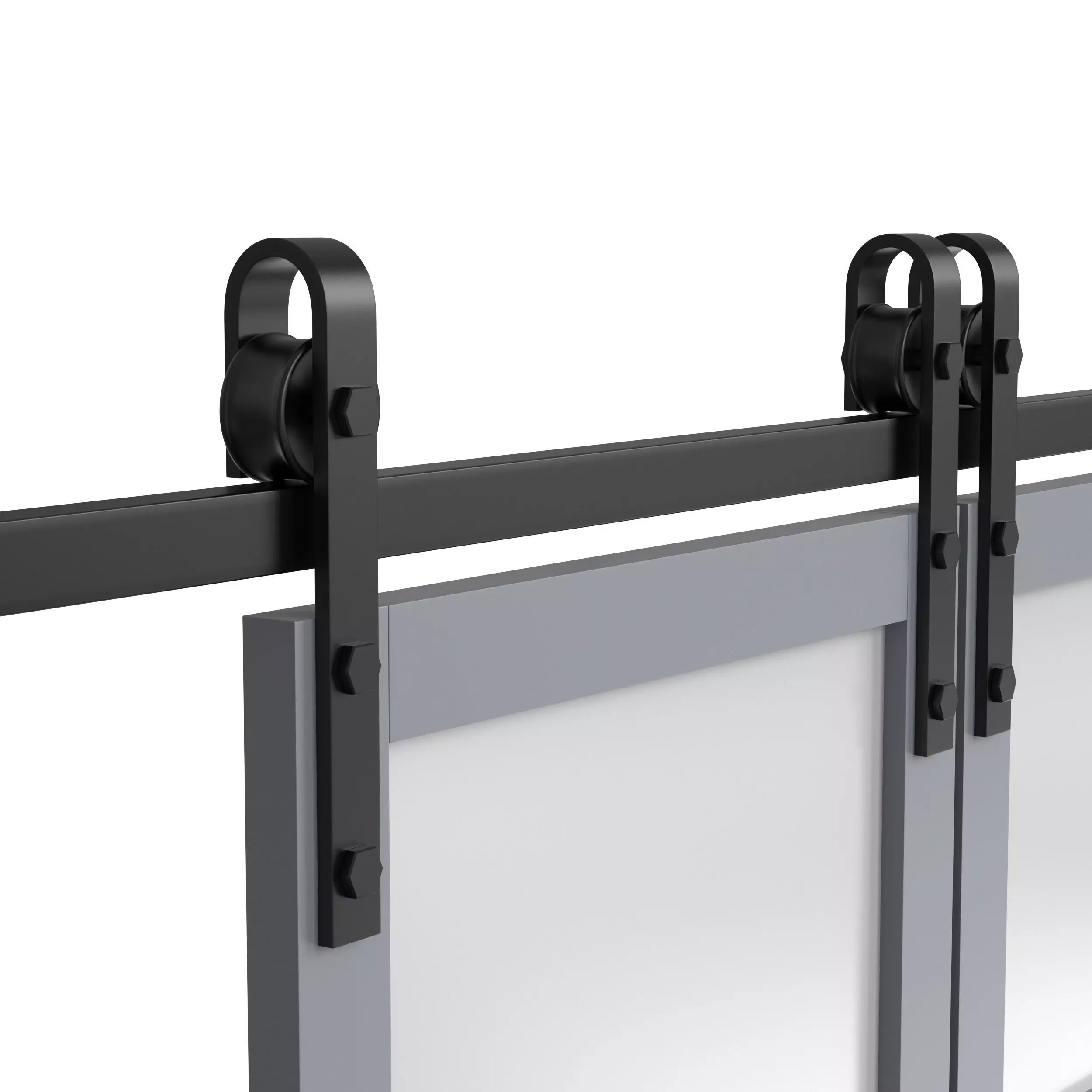 Interior Barndoors 3D model_6