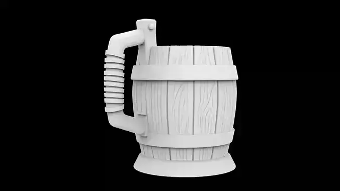 Viking Barrel Pint Cozy 3D Printable Cup Holder
