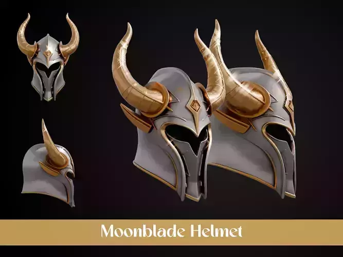 Stylized Elf Helmet - Moonblade