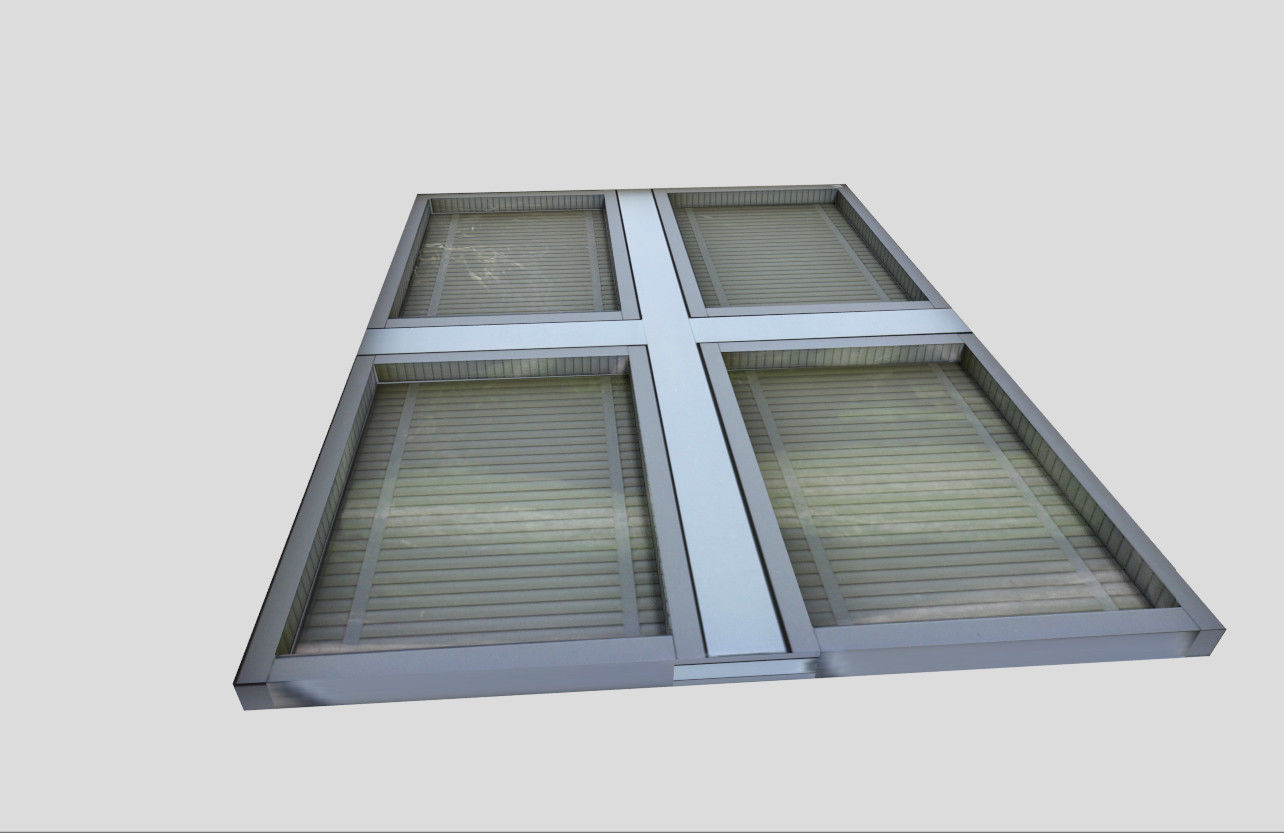 low poly window 3 with four squares in it Low-poly 3D model_3