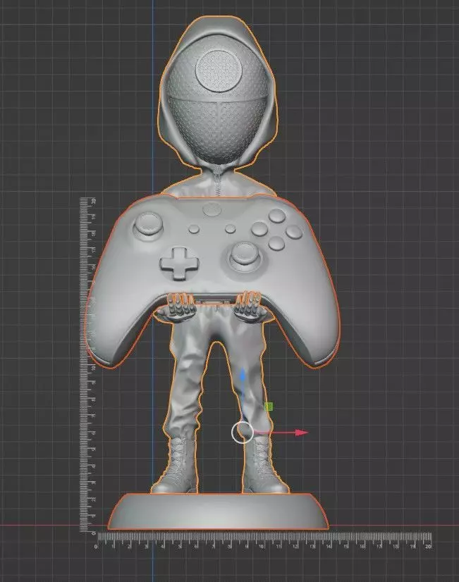 Joypad Stand Squid Guard - 3D Printable Controller Holder STL 3D print model_7