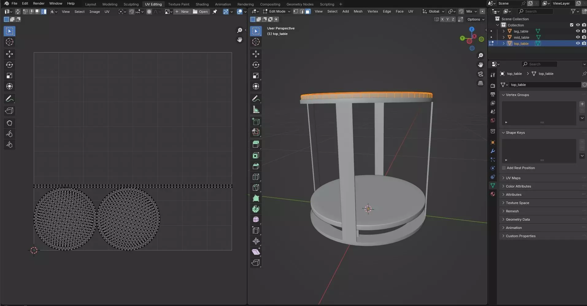 Round Table CG45 3D model_10