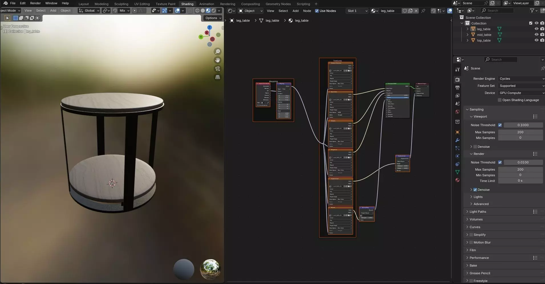 Round Table CG45 3D model_11