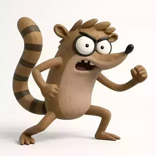 Rigby Regular Show STL ready to 3Dprint and DIY