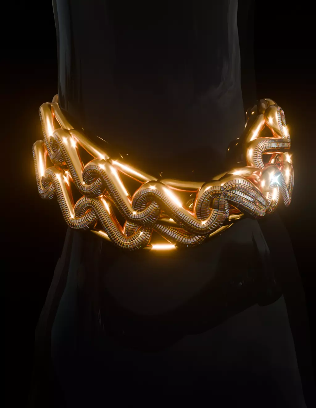 FIVEM SNAKE LINK AND BRACELET 3D model_5