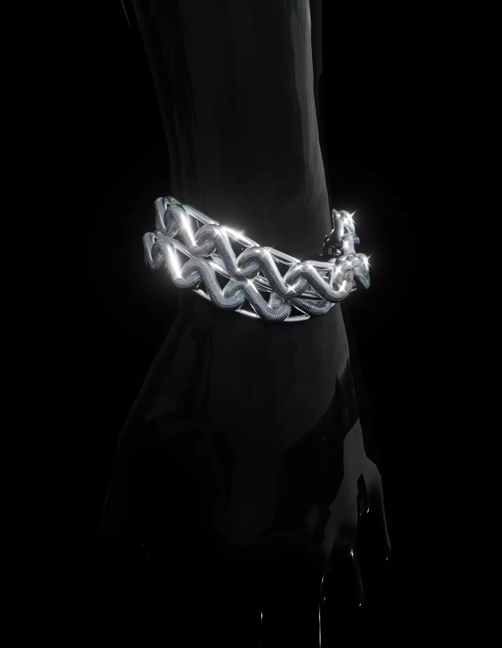 FIVEM SNAKE LINK AND BRACELET 3D model_7