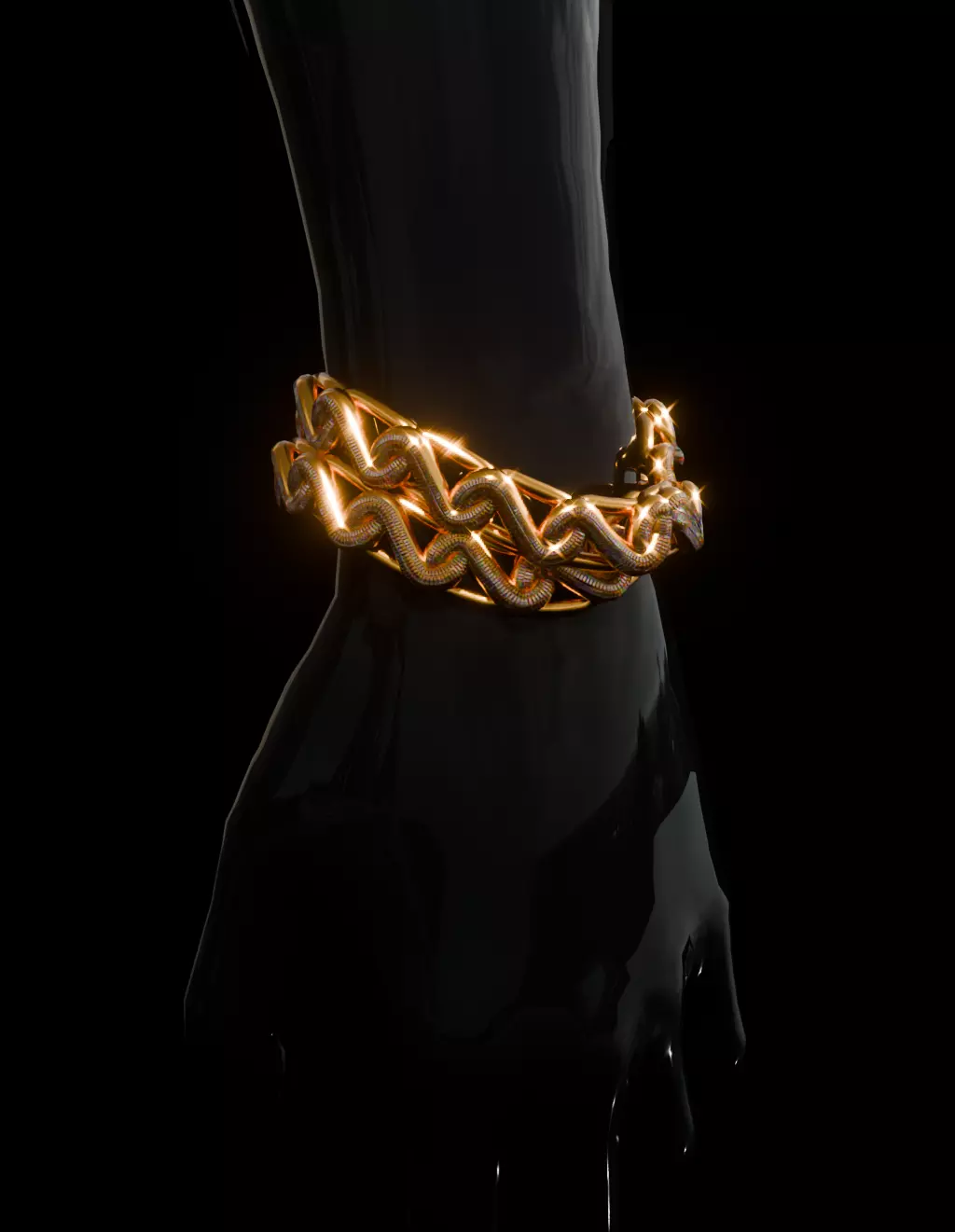 FIVEM SNAKE LINK AND BRACELET 3D model_4